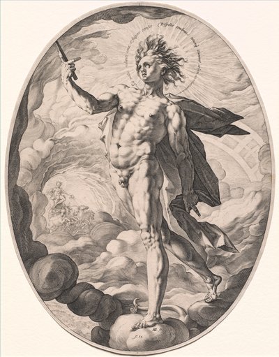阿波罗（1588）。 作者 亨德里克·古尔齐乌斯（Hendrik Goltzius）