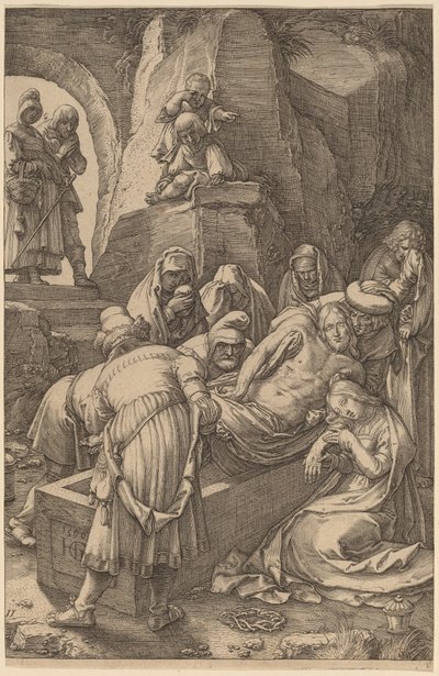 基督下葬 作者 亨德里克·古尔齐乌斯（Hendrik Goltzius）