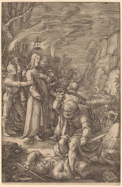 被俘虏的基督 作者 亨德里克·古尔齐乌斯（Hendrik Goltzius）