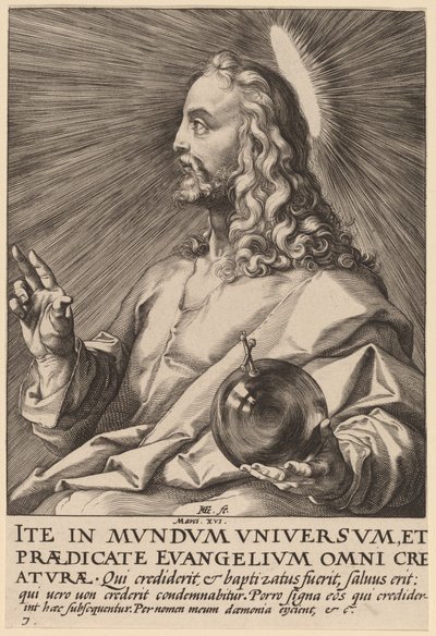作为救世主的基督 作者 亨德里克·古尔齐乌斯（Hendrik Goltzius）