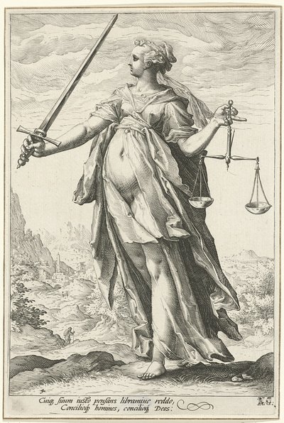 公平正义 作者 亨德里克·古尔齐乌斯（Hendrik Goltzius）