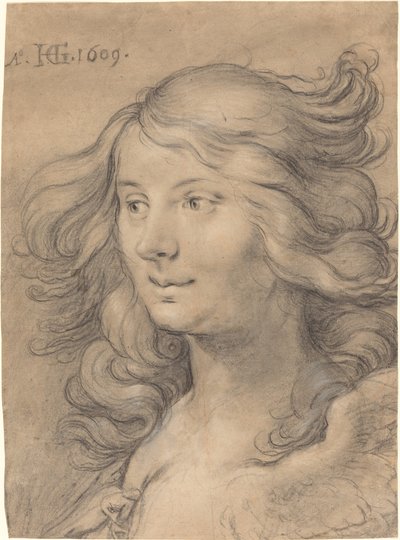 海妖的头 作者 亨德里克·古尔齐乌斯（Hendrik Goltzius）