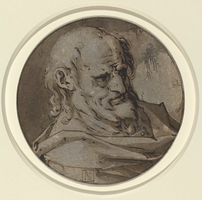 传教士的头 作者 亨德里克·古尔齐乌斯（Hendrik Goltzius）