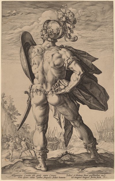 Marcus Valerius Corvus 作者 亨德里克·古尔齐乌斯（Hendrik Goltzius）