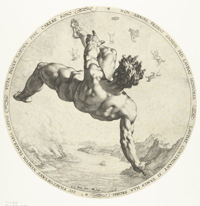 Phaethon，1588 作者 亨德里克·古尔齐乌斯（Hendrik Goltzius）
