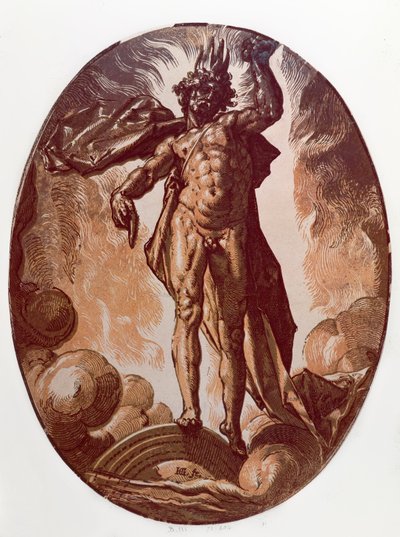 冥王星（木刻） 作者 亨德里克·古尔齐乌斯（Hendrik Goltzius）