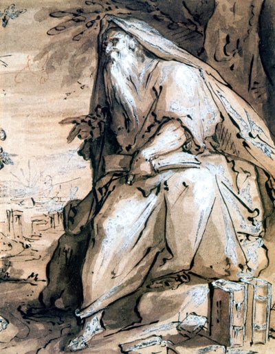 先知c1600 作者 亨德里克·古尔齐乌斯（Hendrik Goltzius）