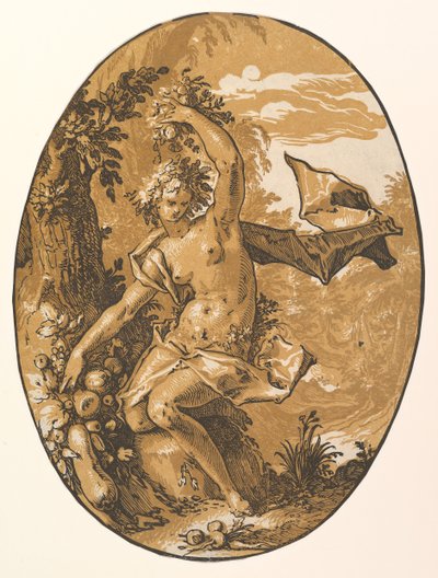 Proserpina，1594年。 作者 亨德里克·古尔齐乌斯（Hendrik Goltzius）