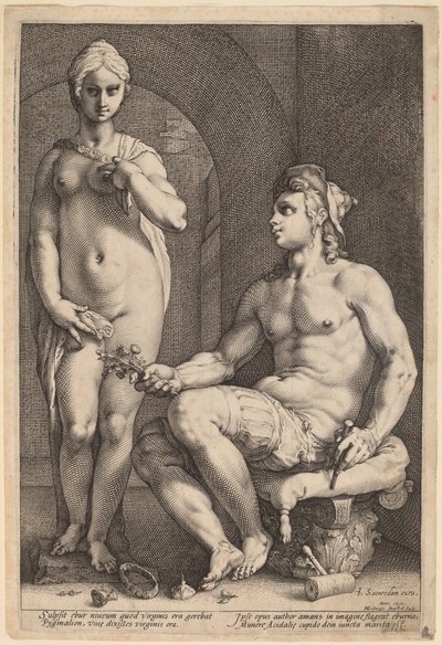 皮格马利翁和加拉蒂亚 作者 亨德里克·古尔齐乌斯（Hendrik Goltzius）