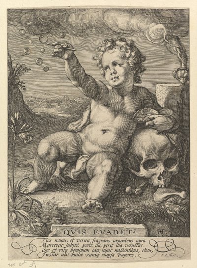 谁出现，1594。 作者 亨德里克·古尔齐乌斯（Hendrik Goltzius）