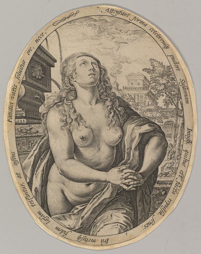 苏珊娜（Susanna），1583年。 作者 亨德里克·古尔齐乌斯（Hendrik Goltzius）