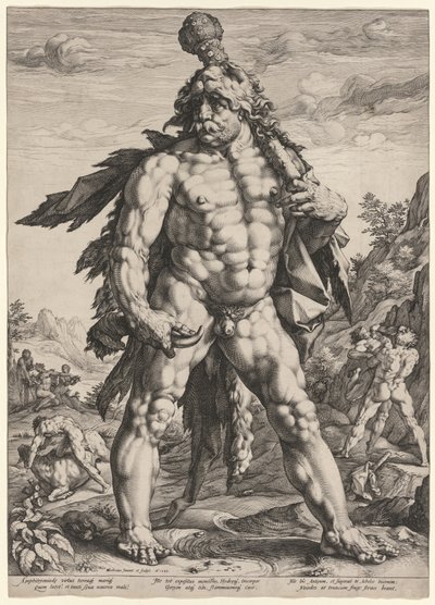 1589年，伟大的大力神或诺尔曼。 作者 亨德里克·古尔齐乌斯（Hendrik Goltzius）