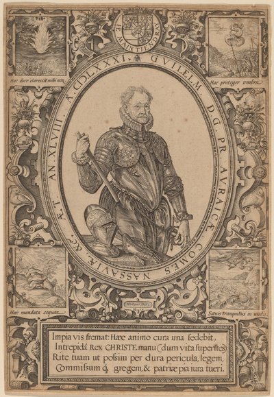 威廉，拿骚伯爵，奥兰治王子 作者 亨德里克·古尔齐乌斯（Hendrik Goltzius）