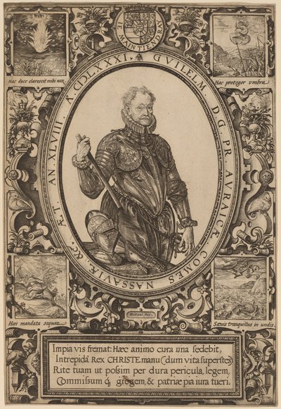 威廉，拿骚伯爵，奥兰治亲王 作者 亨德里克·古尔齐乌斯（Hendrik Goltzius）