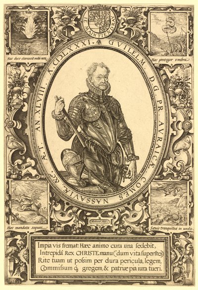 威廉，拿骚伯爵，奥兰治亲王 作者 亨德里克·古尔齐乌斯（Hendrik Goltzius）