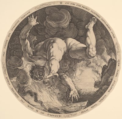 伊克西翁 作者 Hendrik Goltzius，在 Cornelis Cornelisz van Haarlem 之后