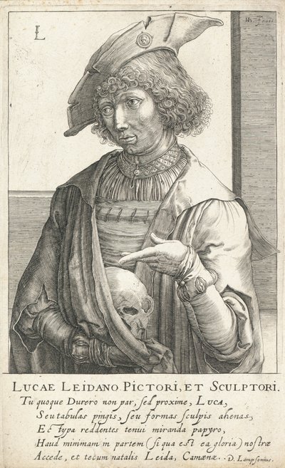 Lucas van Leyden，荷兰雕刻家和画家 作者 亨德里克·洪都斯