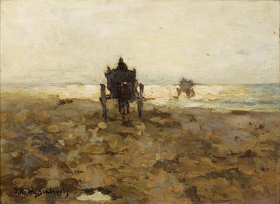 Clammers Horse Drive，c。 1890年 作者 亨德里克·约翰内斯·魏森布鲁赫