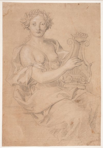 弹琴的缪斯（埃拉托？） 作者 Hendrik Krock