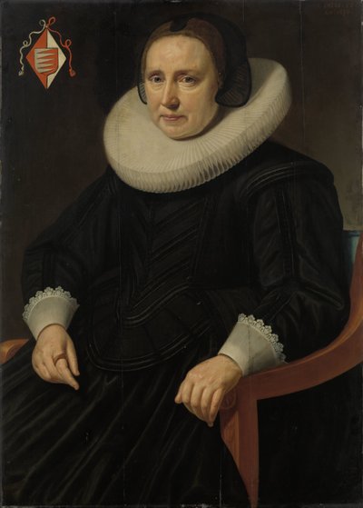 萨拉·斯威茨·德·韦尔特 (Sara Sweerts de Weert) 的肖像，安东尼乌斯·安东尼德斯·范德林登的第二任妻子 作者 亨利克·梅尔曼