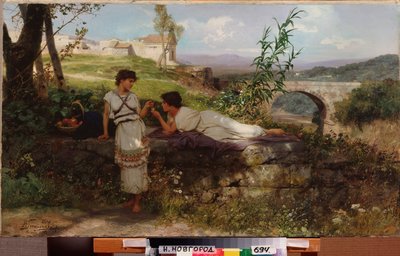 护身符亨利克-西米拉兹基（Henryk Siemiradzki，1843-1902 年）的画作，布面油画，约创作于 1890 年。波兰艺术 作者 亨里克·谢米拉兹基