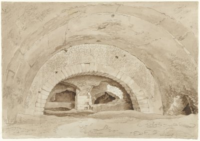 蒂沃利所谓的梅塞纳斯马厩 罗马废墟的拱顶 作者 亨里克·沃格德