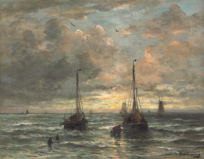 渔船队归来 作者 Hendrik Willem Mesdag