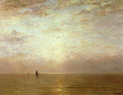 日落，c.1887 作者 Hendrik Willem Mesdag