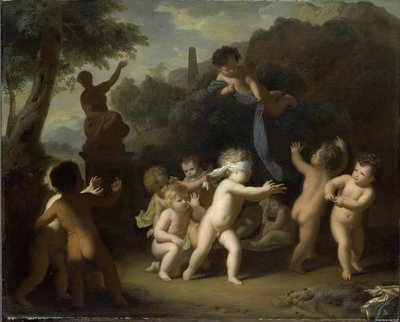 Putti Playing 作者 亨利克·范·林博奇