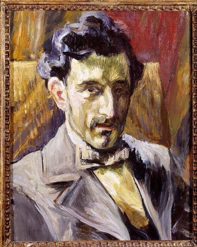 作曲家莫里斯·拉威尔 (Maurice Ravel) 的肖像 (1875-1937) 亨利·曼甘 (Henri Manguin) (1874-1949) 的绘画，1903 年周日。 0,43x034 米 巴黎，国家现代艺术博物馆 作者 Henri Charles Manguin