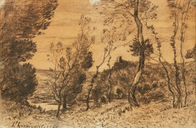 La Futaie (木炭) 作者 亨利·约瑟夫·哈皮尼