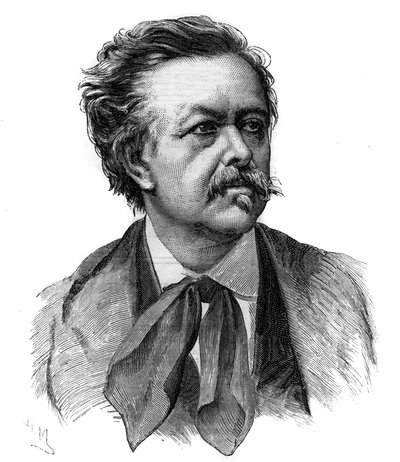Emile Gigault de La Bedolliere (1812-1883)法国作家、记者和翻译家的肖像--根据Henri Meyer的画作雕刻。 作者 亨利·梅耶（之后）