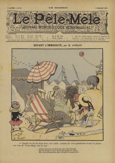 在limmensite之前。 Pele-Mele的插图，1901年 作者 亨利·阿夫洛特（Henri Avelot）