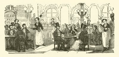 The Coffee-House Waiter (engraving) 作者 Henri Bonaventure（之后）Monnier