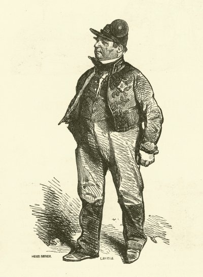 勤奋的导体（雕刻） 作者 Henri Bonaventure（之后）Monnier