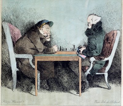 国际象棋选手亨利·蒙尼尔 (1805-1877) 雕刻 作者 亨利·邦纳维特·蒙尼尔