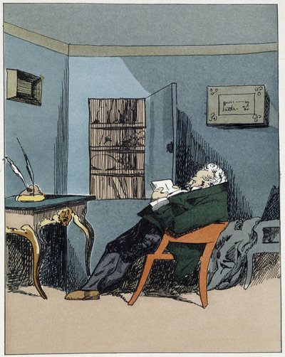Head of office - in “” Administrative mores”” by Henri Monnier 作者 亨利·邦纳维特·蒙尼尔
