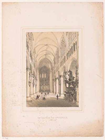 布鲁塞尔圣米迦勒和圣古杜勒大教堂内景
Intérieur de Ste. 作者 亨利·博雷曼斯（归因于）