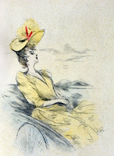 A woman dreaming 作者 亨利·布特（Henri Boutet）