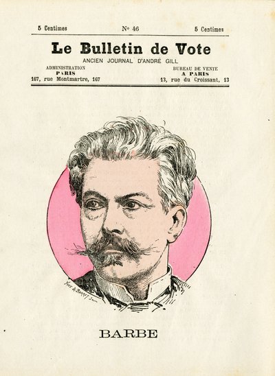 选票》第二辑，讽刺性的颜色。胡子--亨利-德马雷（1846-1888）的插图 作者 亨利·迪马雷