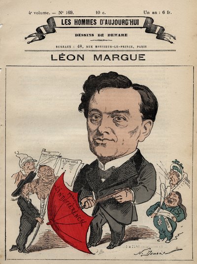 纪尧姆-莱昂-马格1828-1888年的漫画--来自《今日之人》，约1880年 1880年，亨利-德马雷（1846-1888）创作。 作者 亨利·迪马雷
