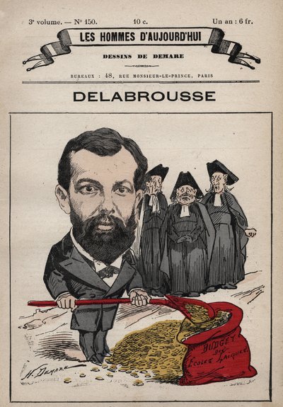 Lucien Delabrousse的漫画，出自《今日之人》，约1880年 1880年，亨利-德马雷（1846-1888）创作。 作者 亨利·迪马雷