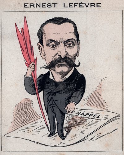 Francois Ernest Lefevre (1833 -1889)，律师和巴黎市政委员会主席和政治家主席 - Henri Demare 在“Les Hommes d
