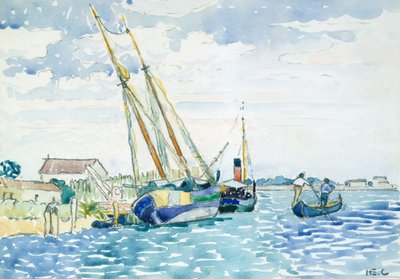 威尼斯附近的海洋景象船，1903年。 作者 亨利·埃德蒙·克罗斯