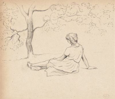 研究“普罗旺斯的便服”，c.1885-89 作者 亨利·埃德蒙·克罗斯