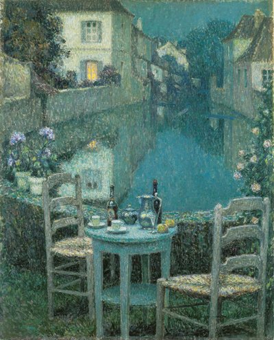 在黄昏的小表 作者 Henri Eugene Augustin Le Sidaner