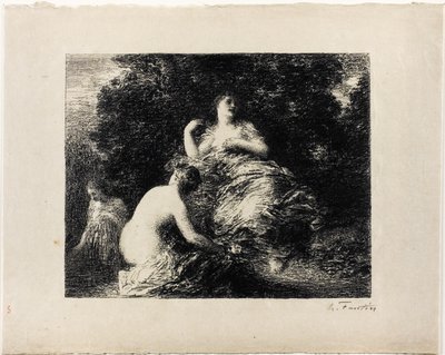 浴女，中盘 作者 伊格纳斯·亨利·让·范坦·拉图尔