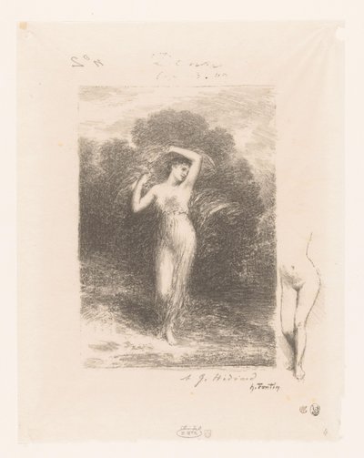 Jonge Vrouw 遇见 sjaal 年轻的病人 Gedichten van André Chénier（系列标题） 安德烈·谢尼尔的诗歌插图（系列标题） 作者 伊格纳斯·亨利·让·范坦·拉图尔