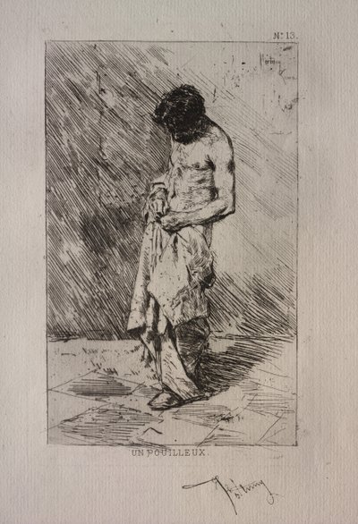男子寻找跳蚤 作者 伊格纳斯·亨利·让·范坦·拉图尔