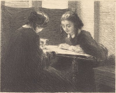刺绣师》（Les brodeuses） 作者 伊格纳斯·亨利·让·范坦·拉图尔